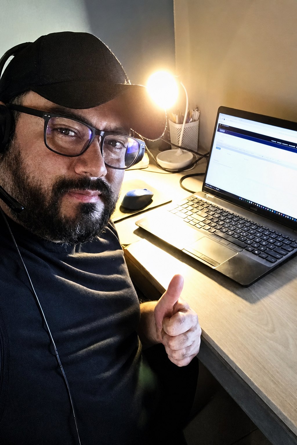 A Dealers in Drive BDC representative working from a home office